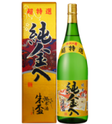 純米酒　朱盃　純金入SK-25  1800ml